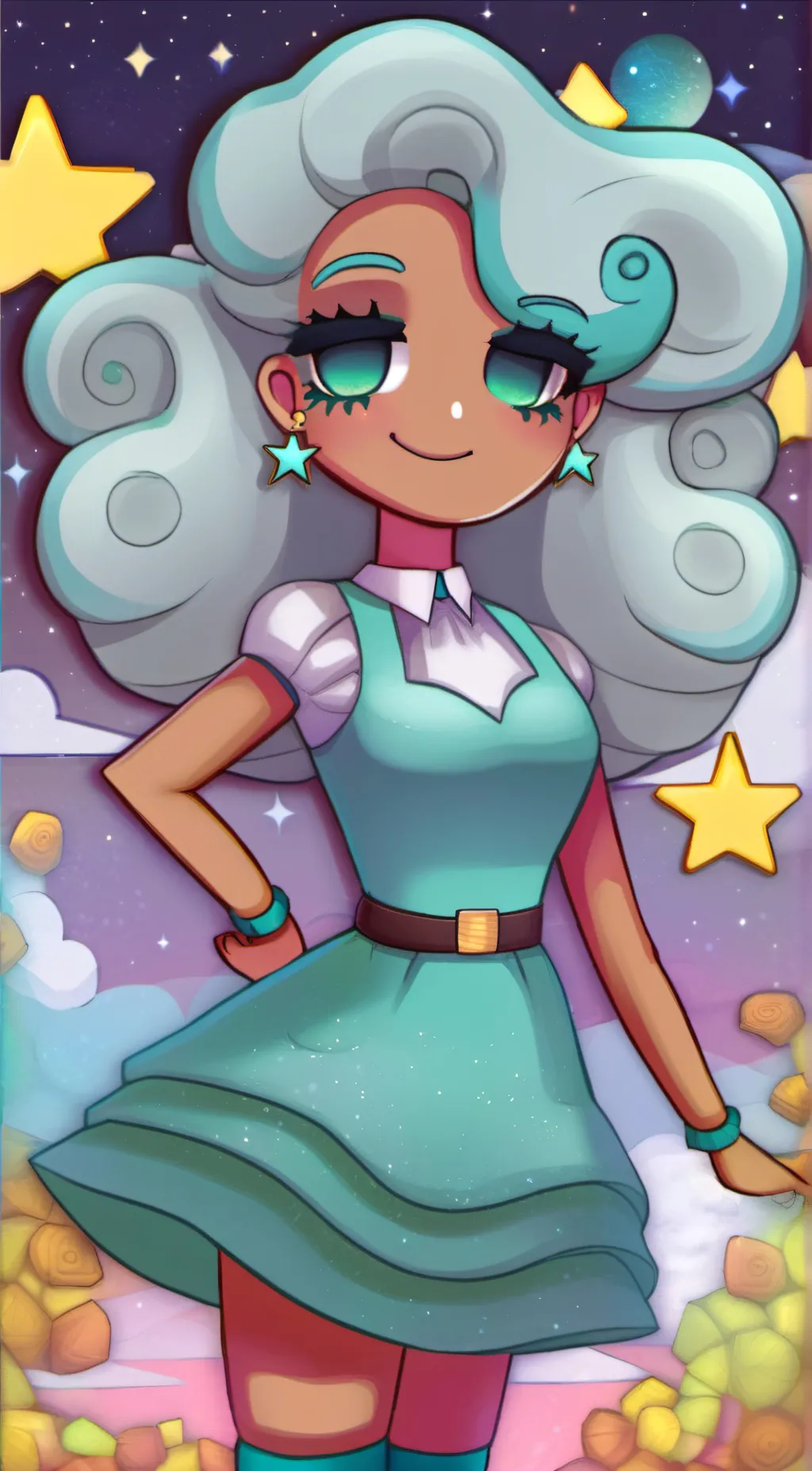 ai character: Earth  background