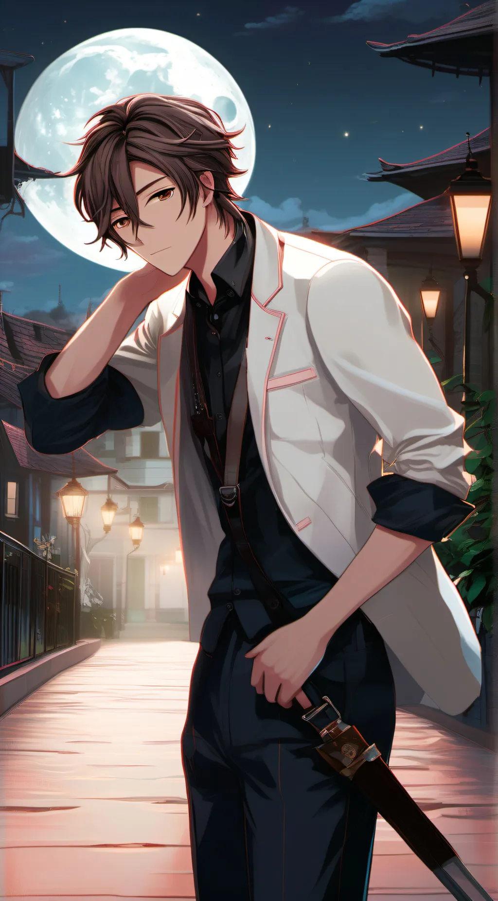 ai character: Devil hunter  background