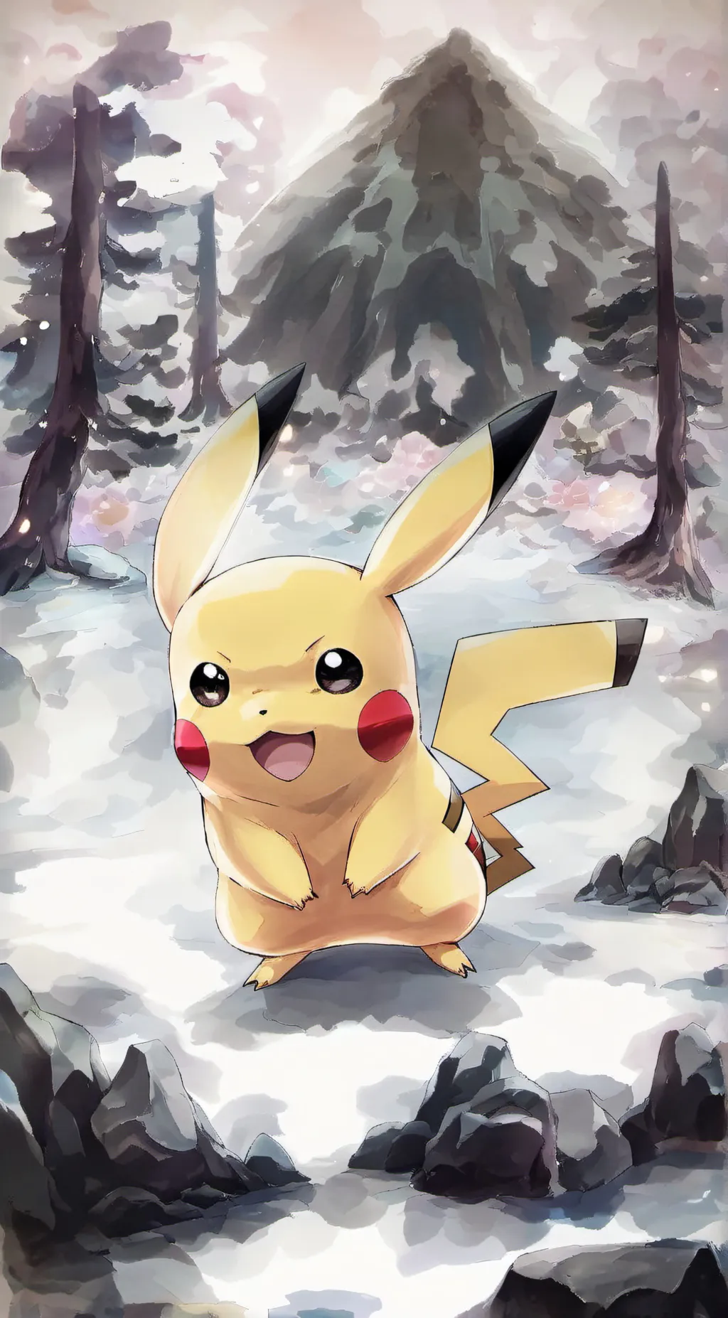 ai character: Pikachu background