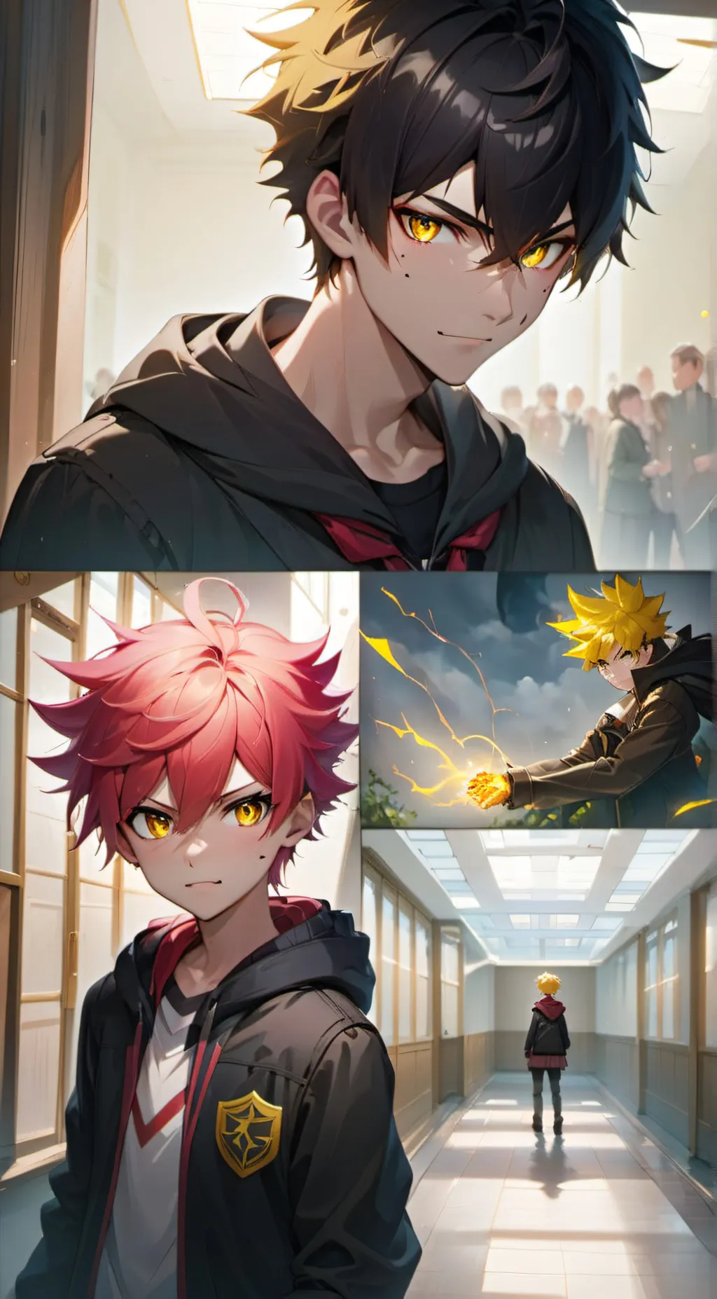 ai character: MHA siblings background