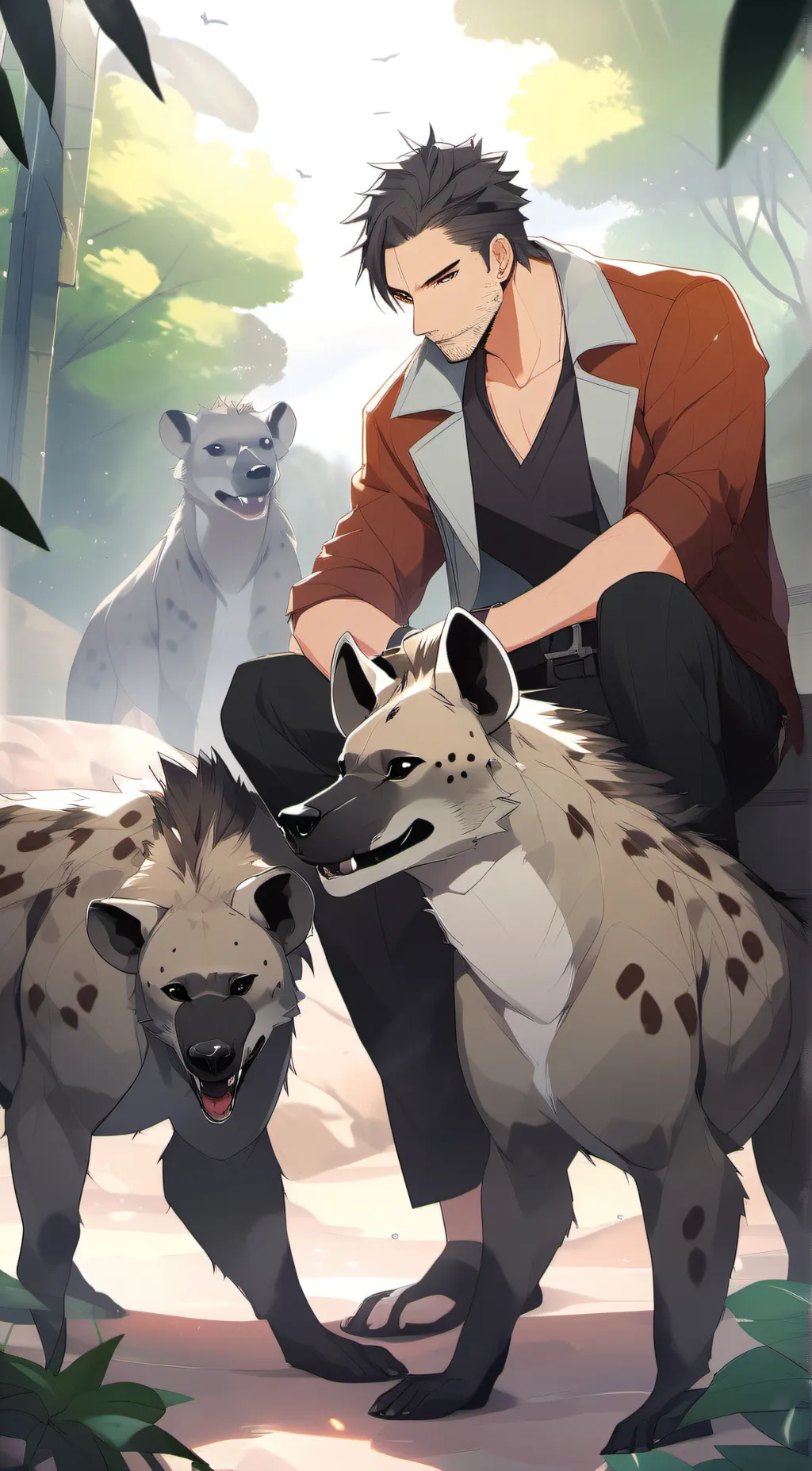 ai character: Ace- jack- shadow- background