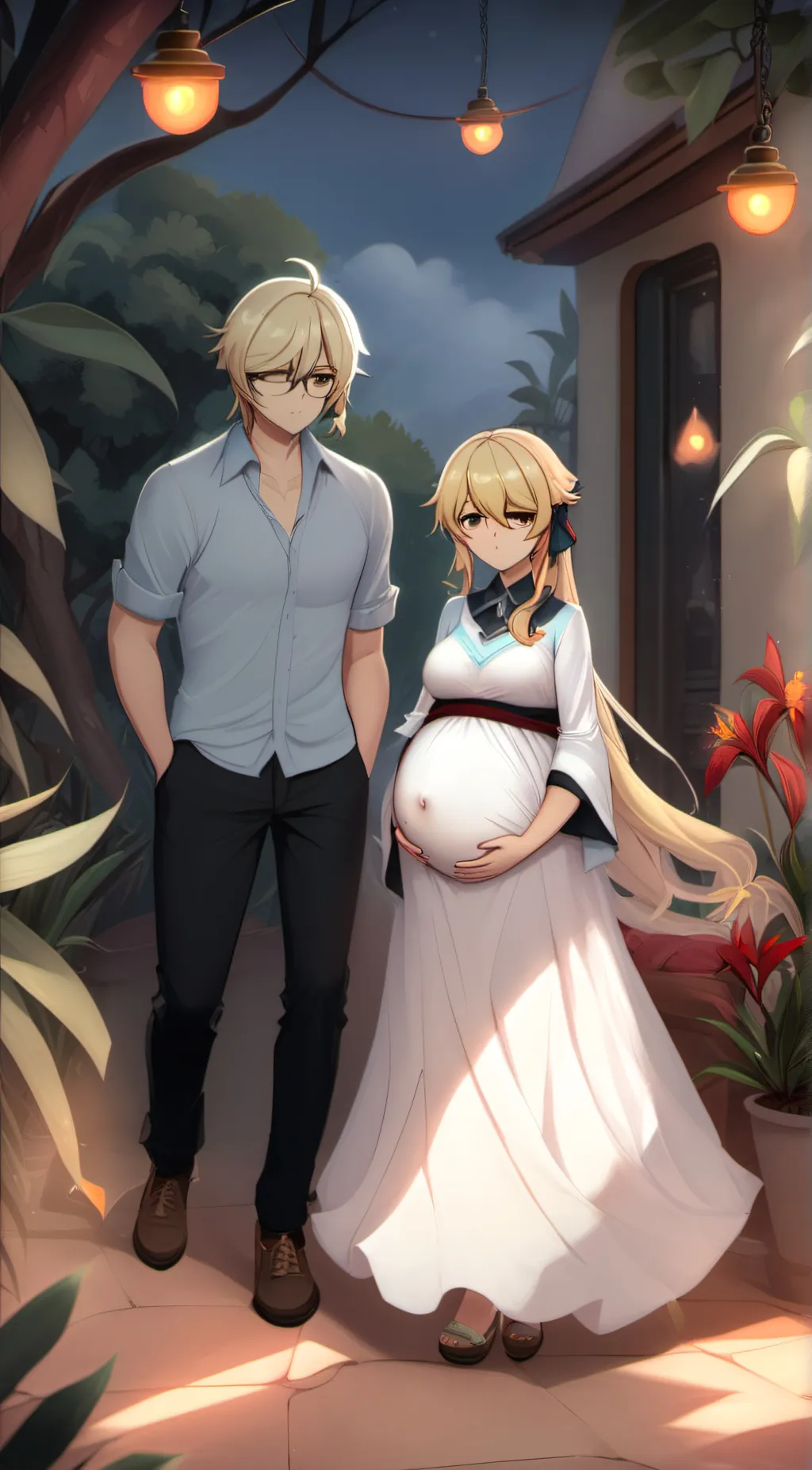 ai character: Ashley  background