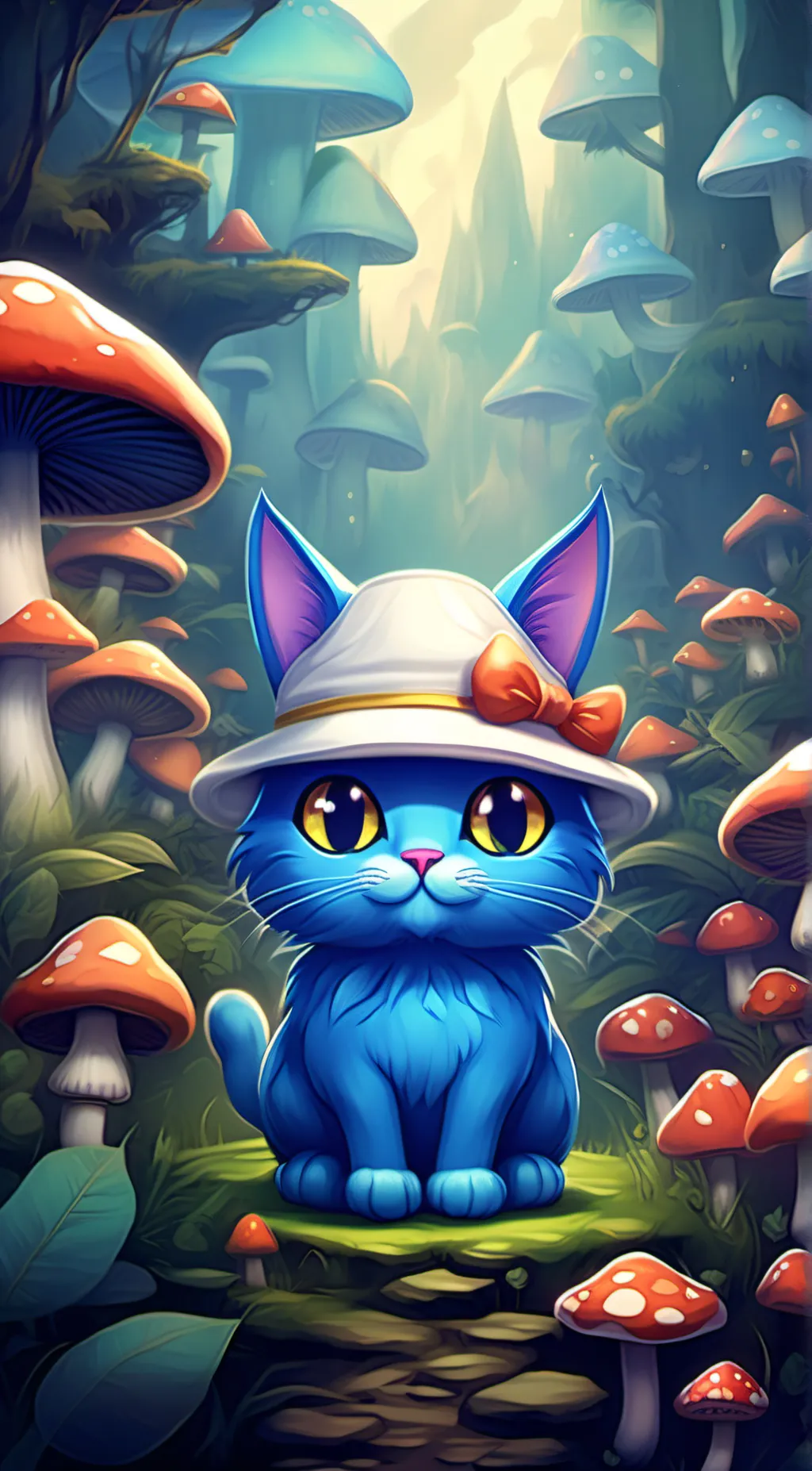 ai character: smuf cat background