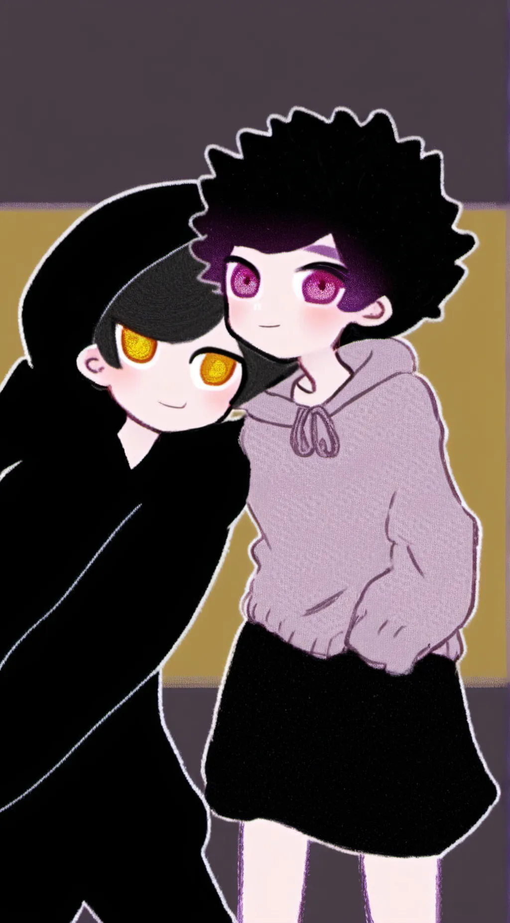 ai character: ☀️ sun x moon🌙 background