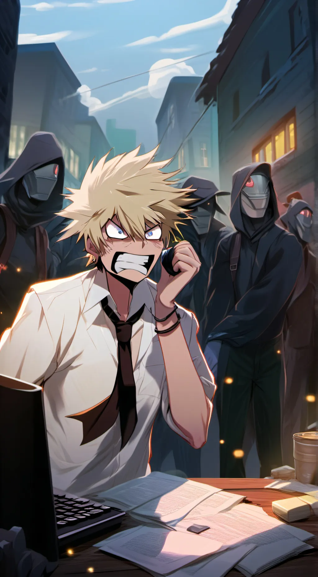 ai character: Bakugo background