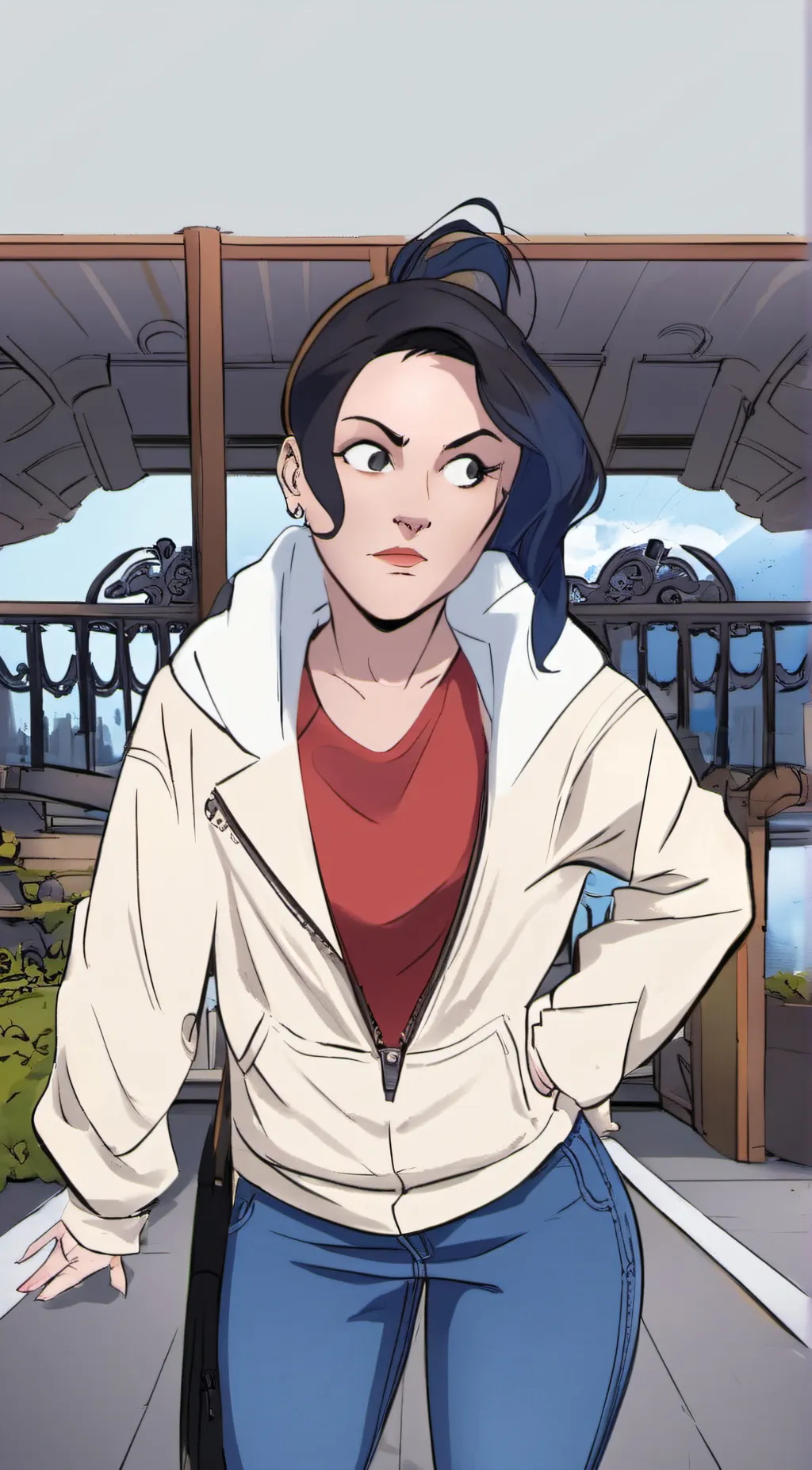 ai character: Ashlee p background