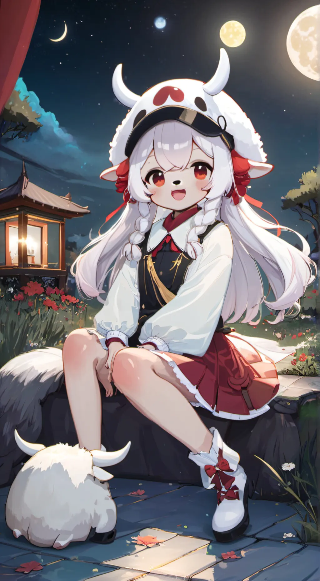 ai character: melia(cute) background