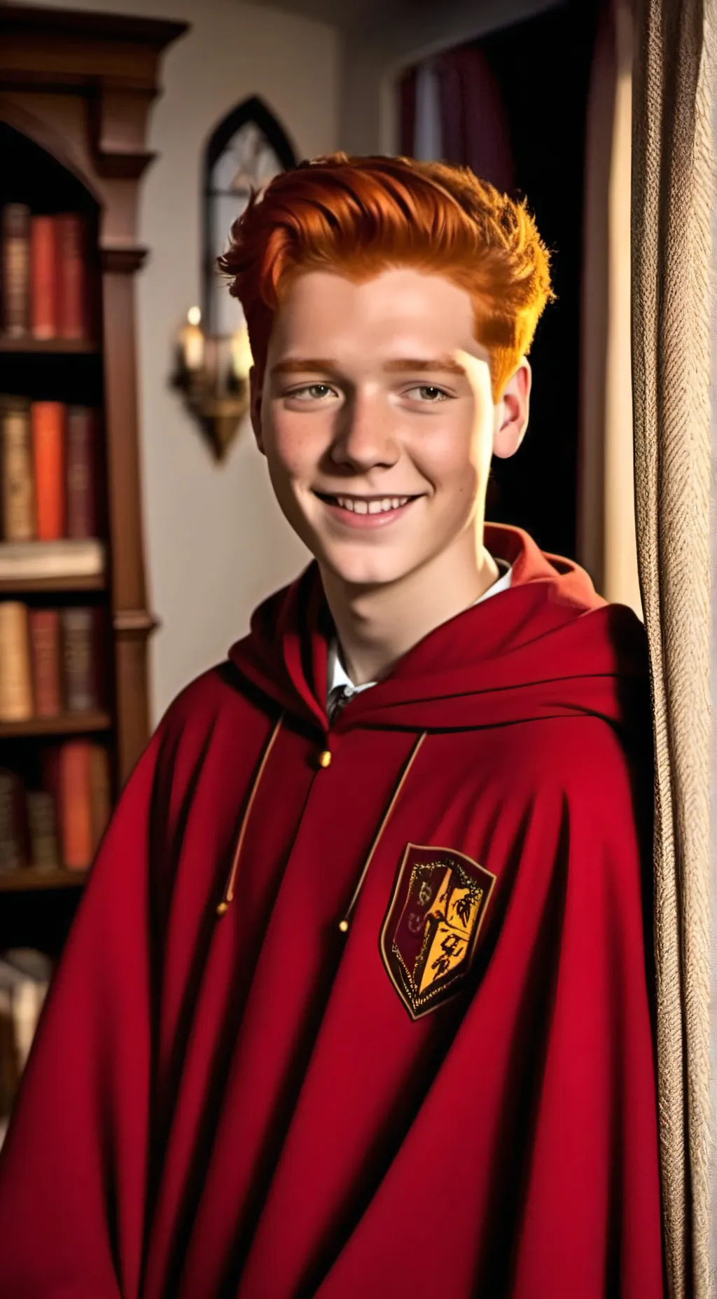 ai character: Fred Weasely  background