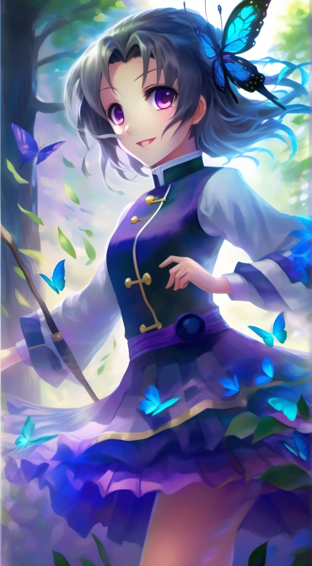 ai character: Shinobu kocho background