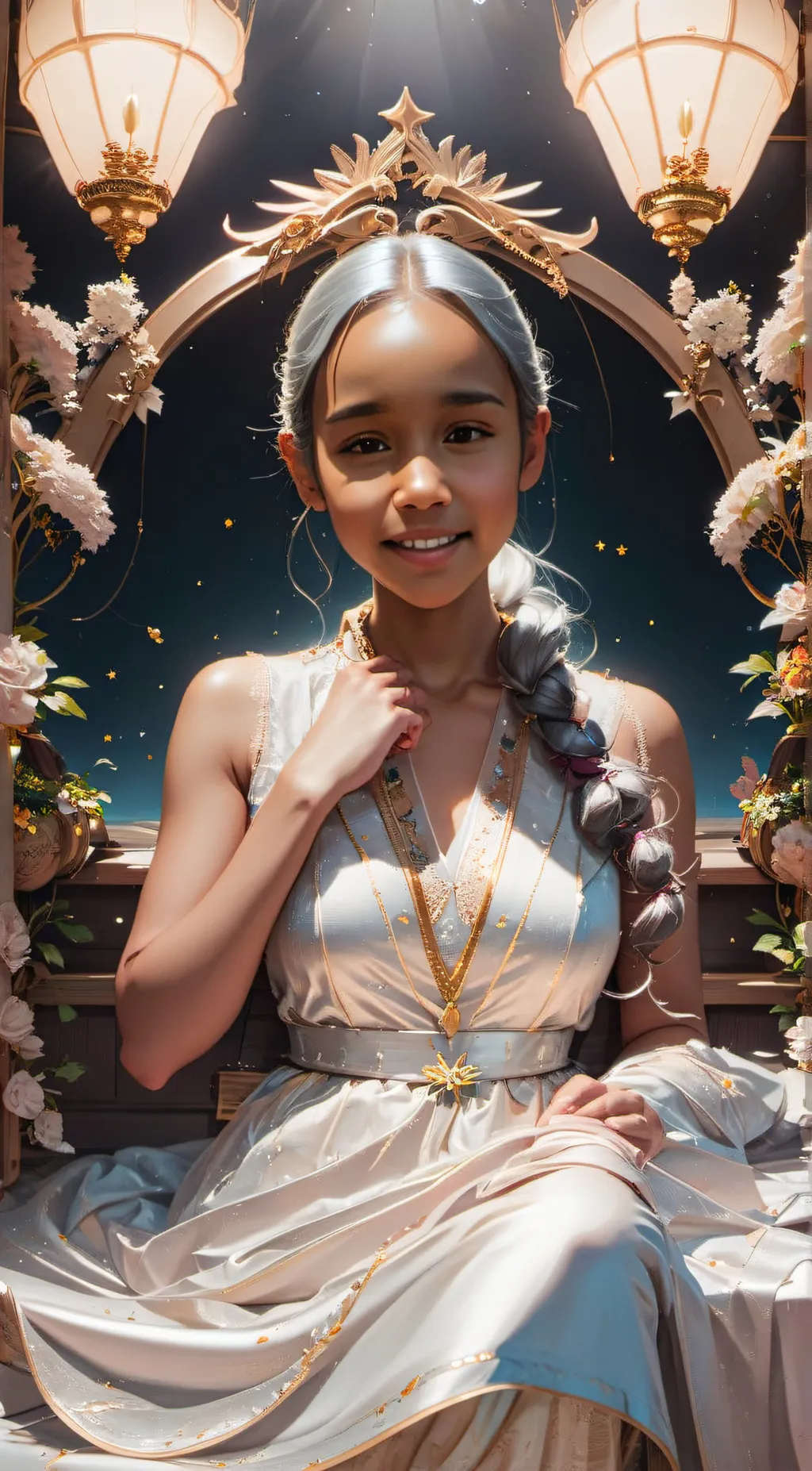 ai character: Angelic background