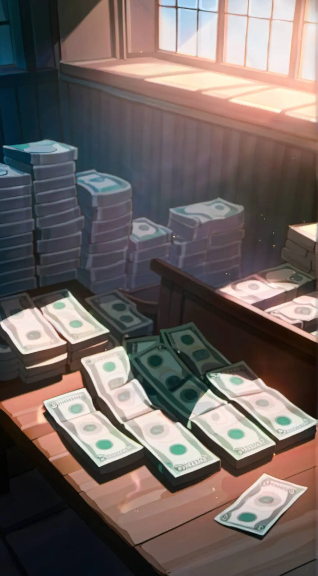 ai character: Money background