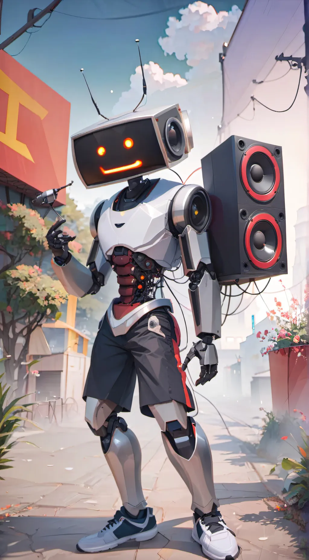 ai character: cinema man background