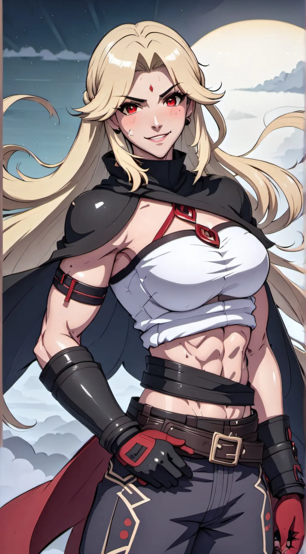 ai character: Ruby Stone background