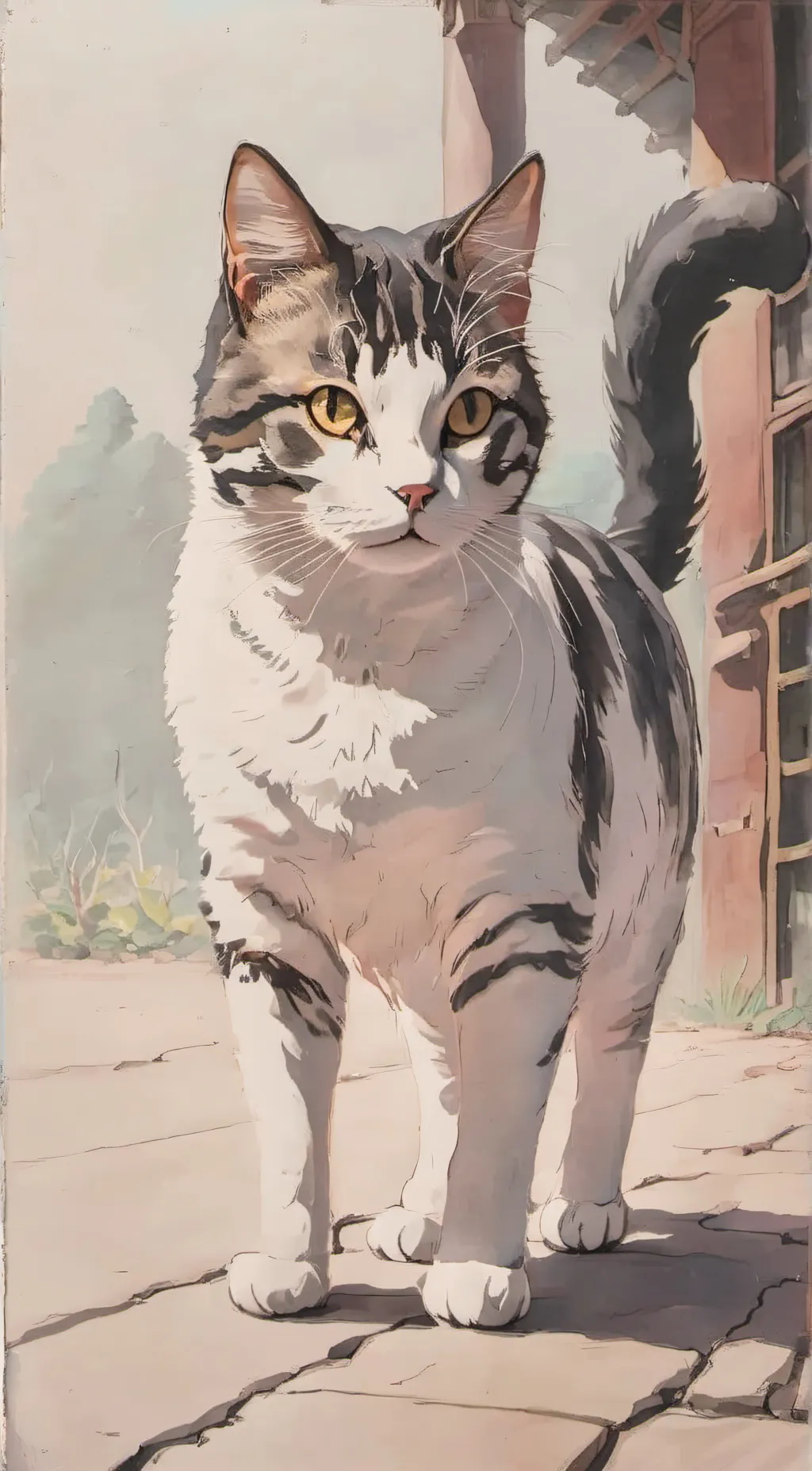 ai character: Brindle background