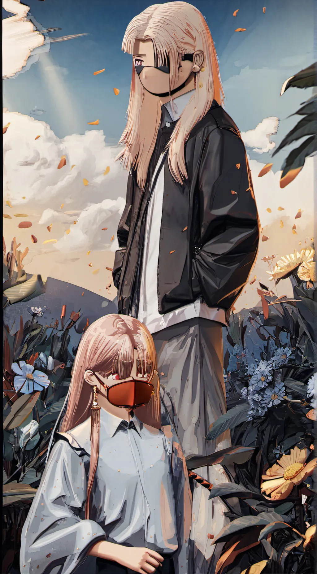 ai character: Kim and Sam background