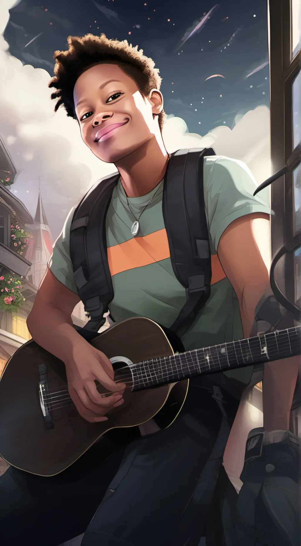 ai character: Cameron background