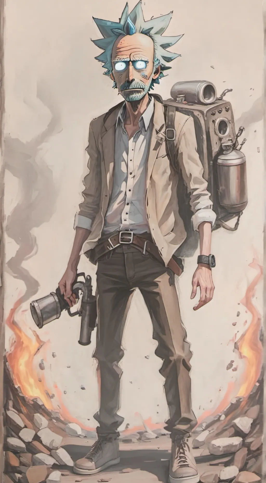 ai character: Rick background