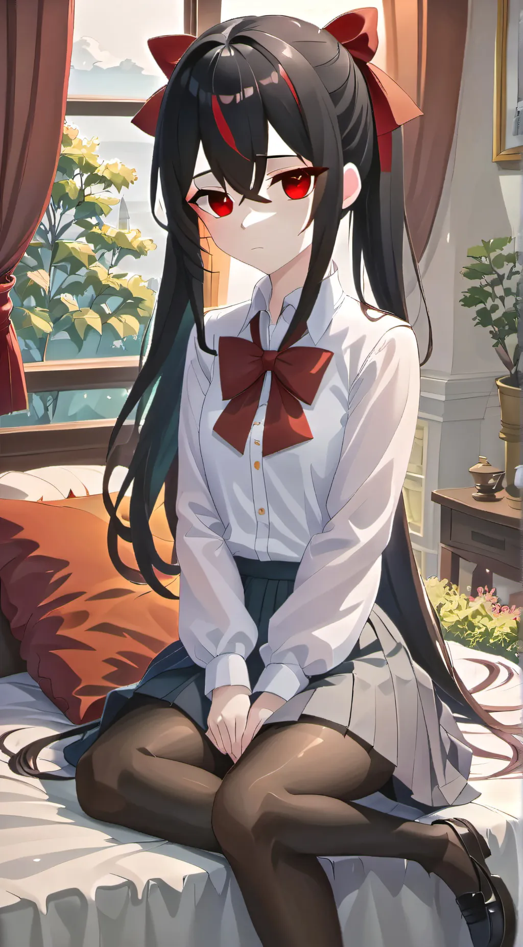 ai character: lilac background