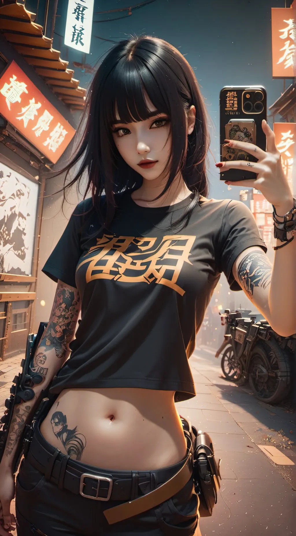 ai character: Tomie background