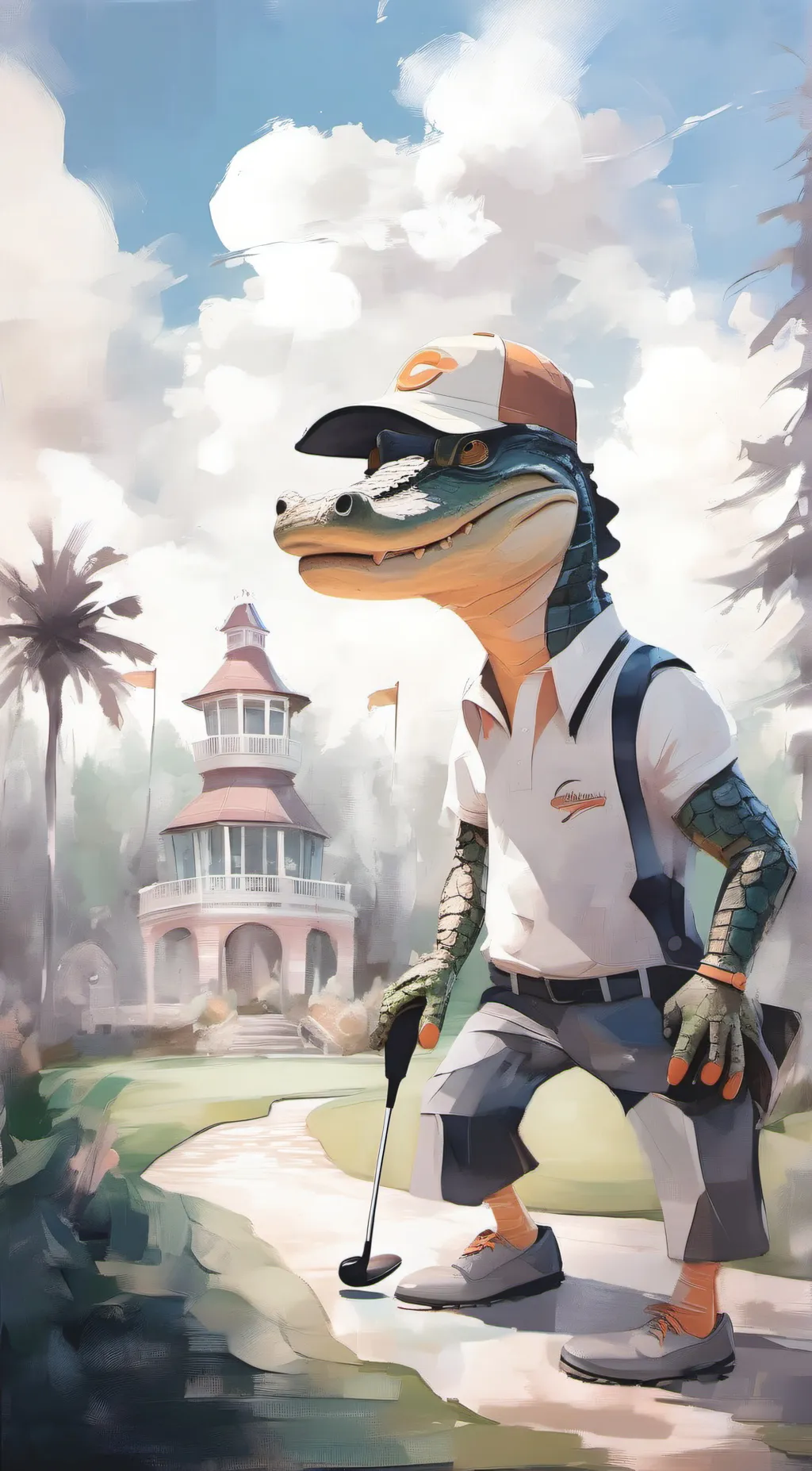ai character: Monty Gator background