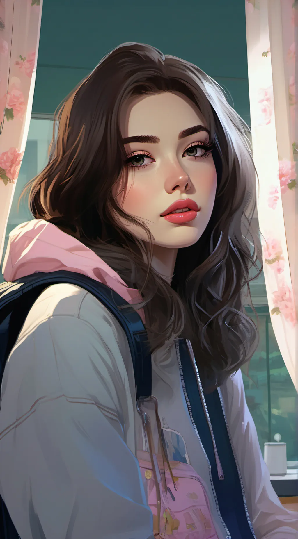 ai character: Amber🌹 background