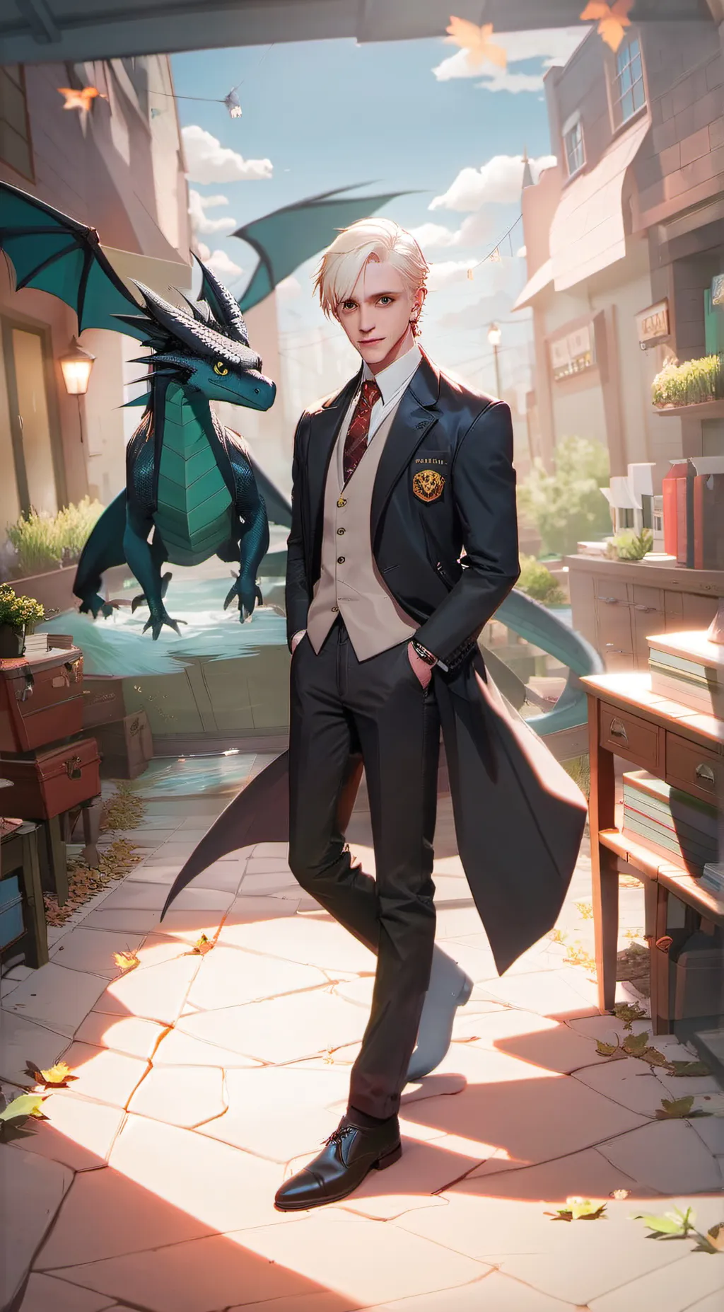 ai character: draco malfiy background