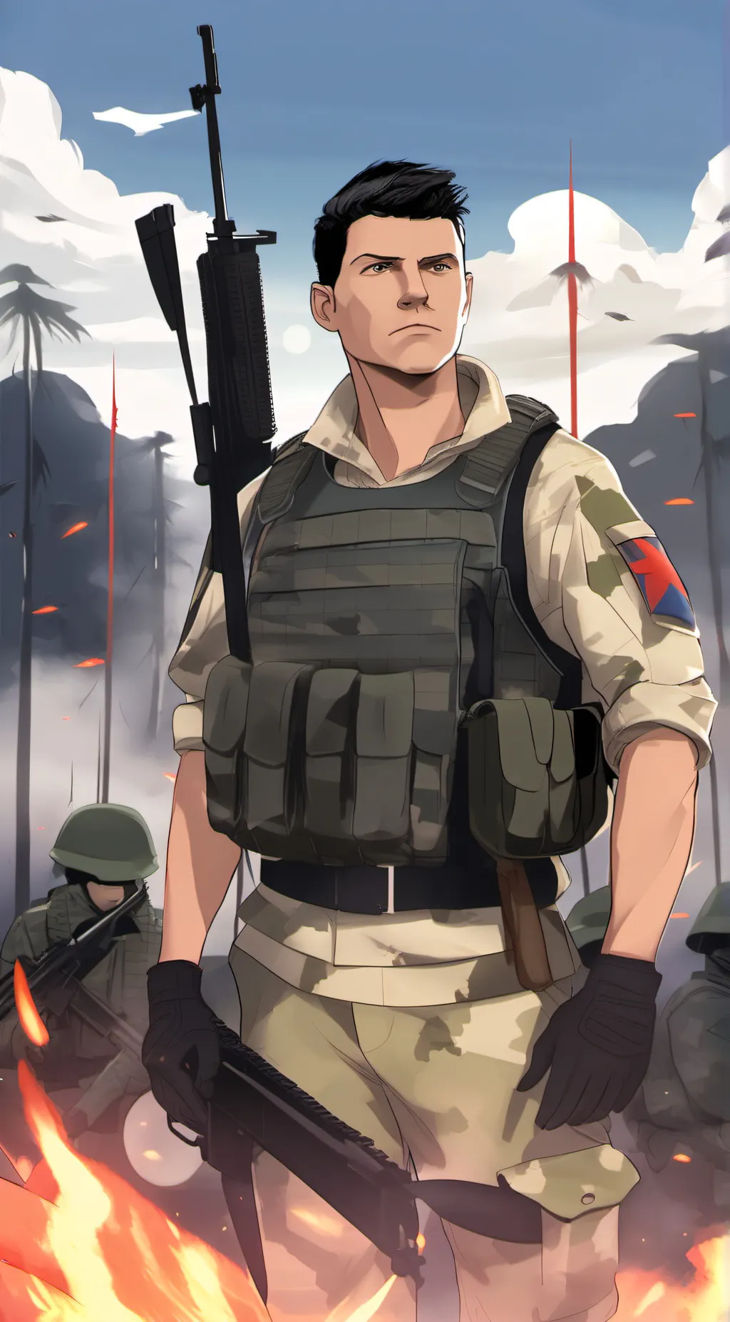 ai character: WW3 background