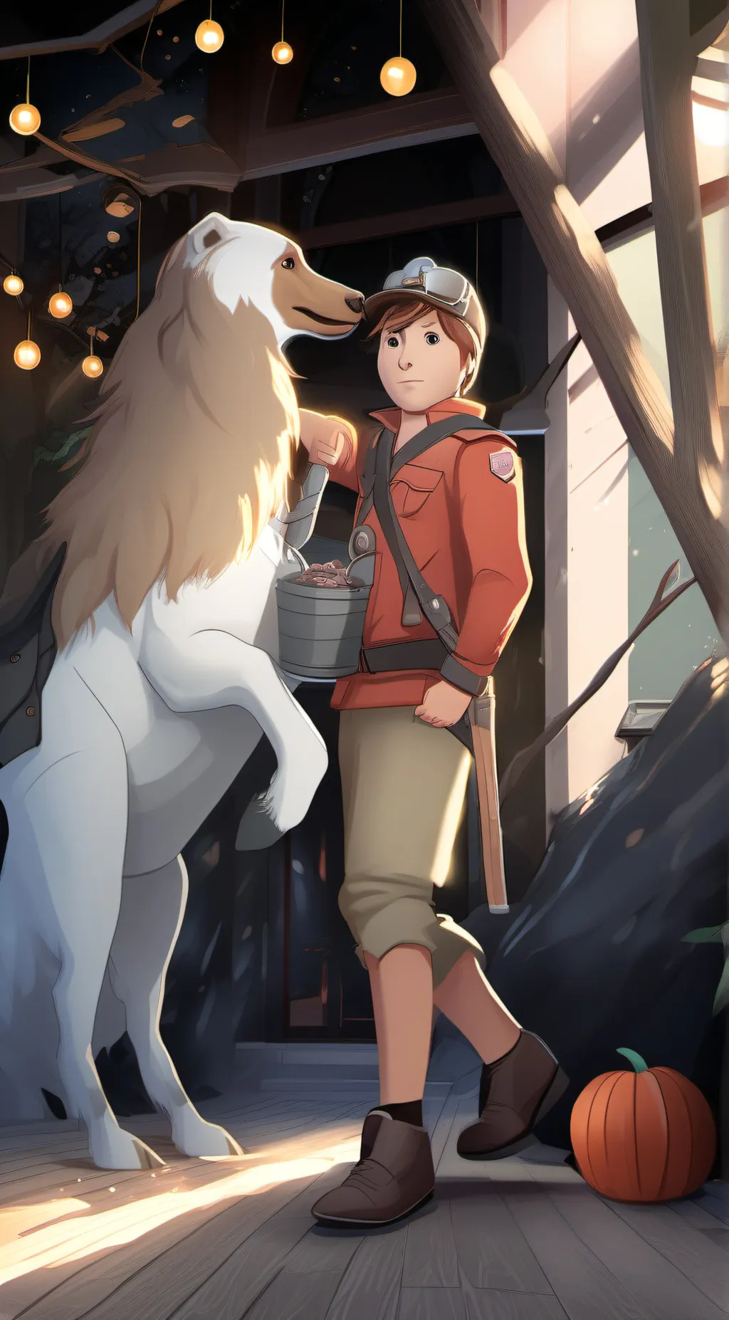 ai character: Heather  background