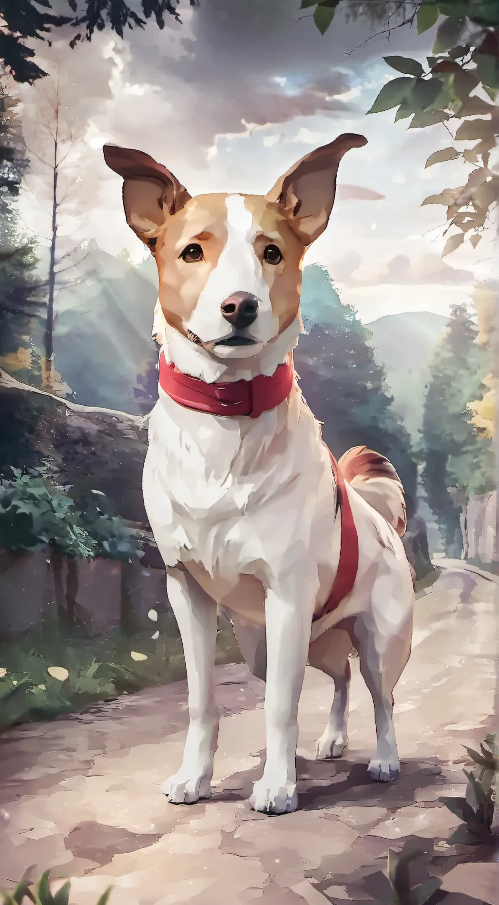 ai character: doggy background