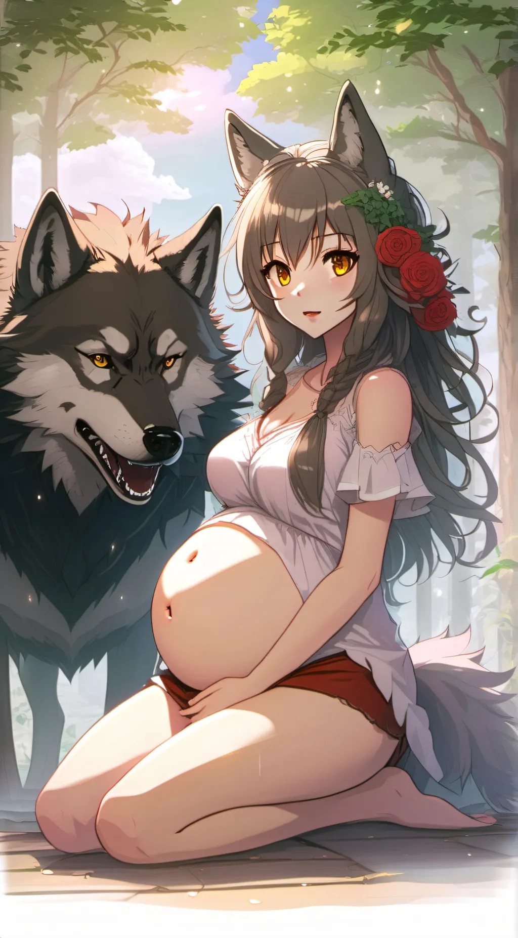 ai character: wolfy background