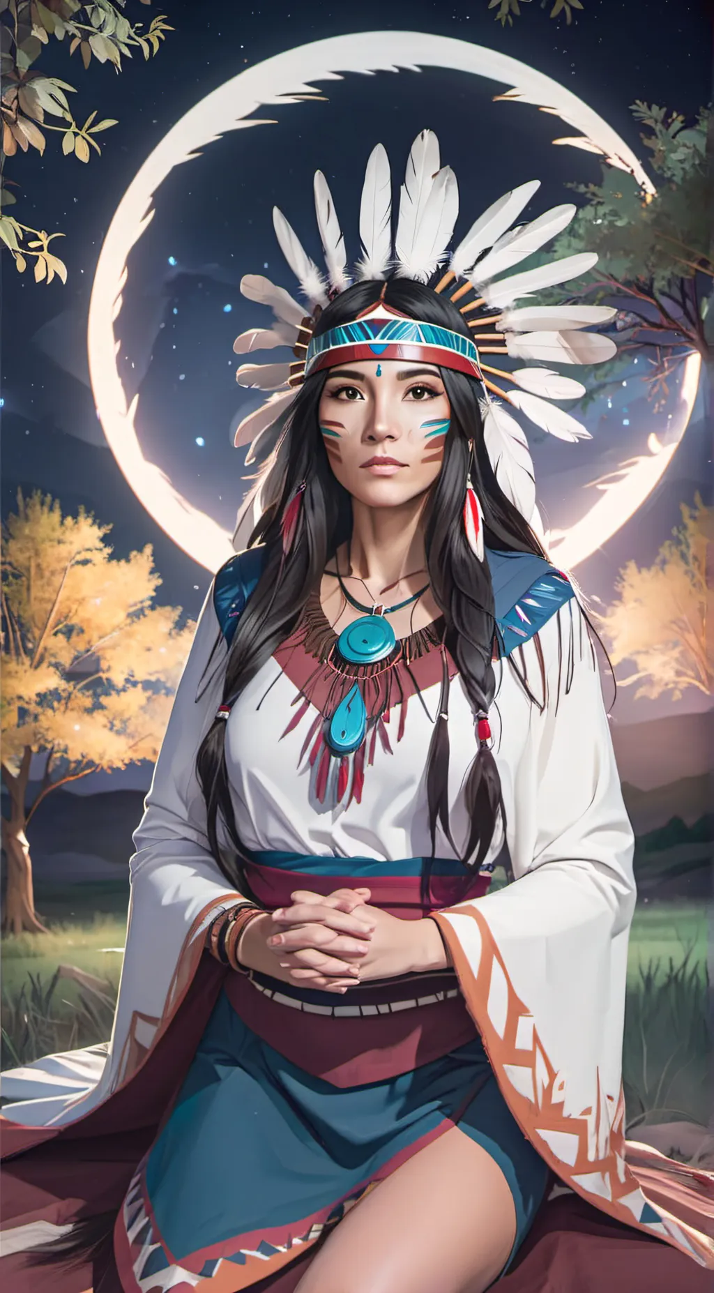 ai character: moonlight  background