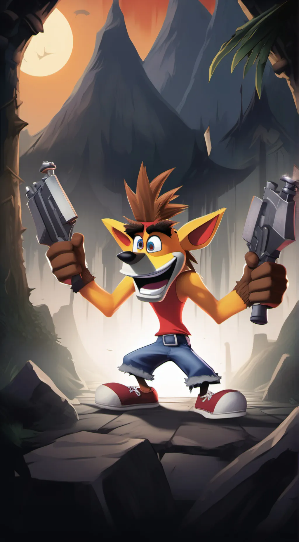 ai character: Crash Bash background