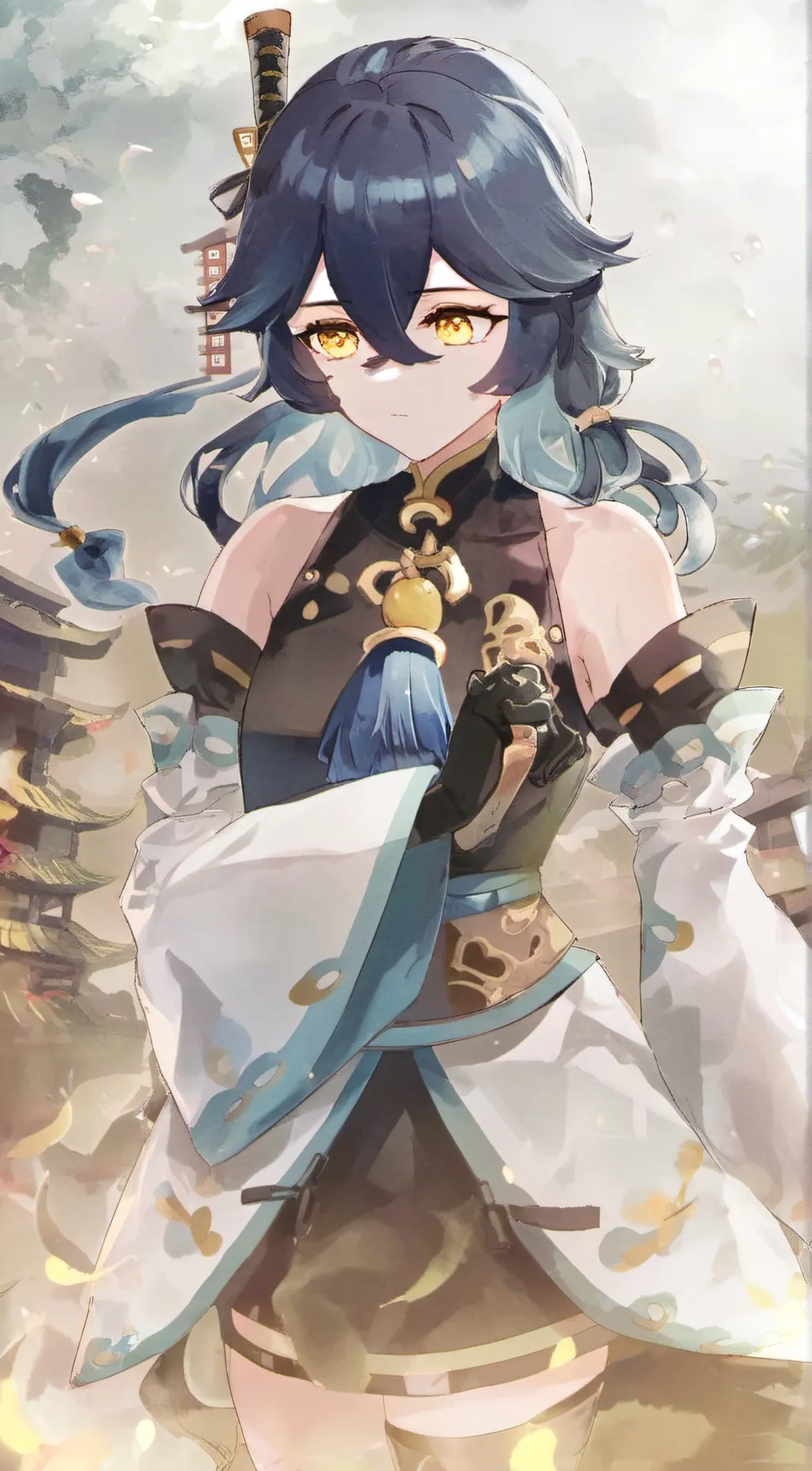 ai character: Saki background