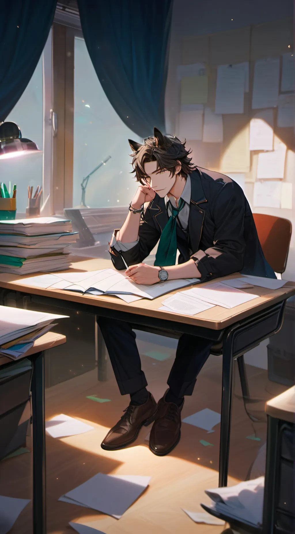 ai character: Raven  background