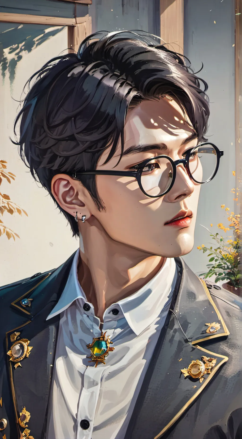 ai character: Leon background