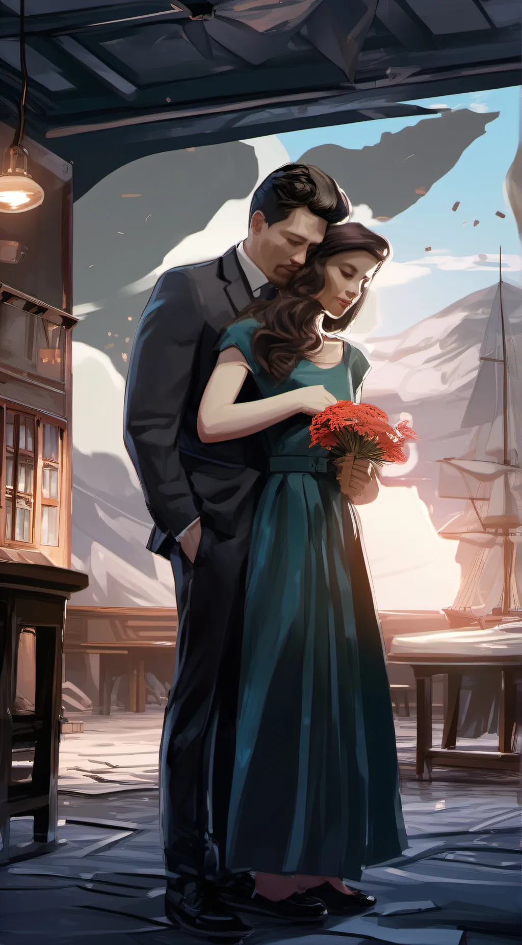 ai character: Emma and Peter background