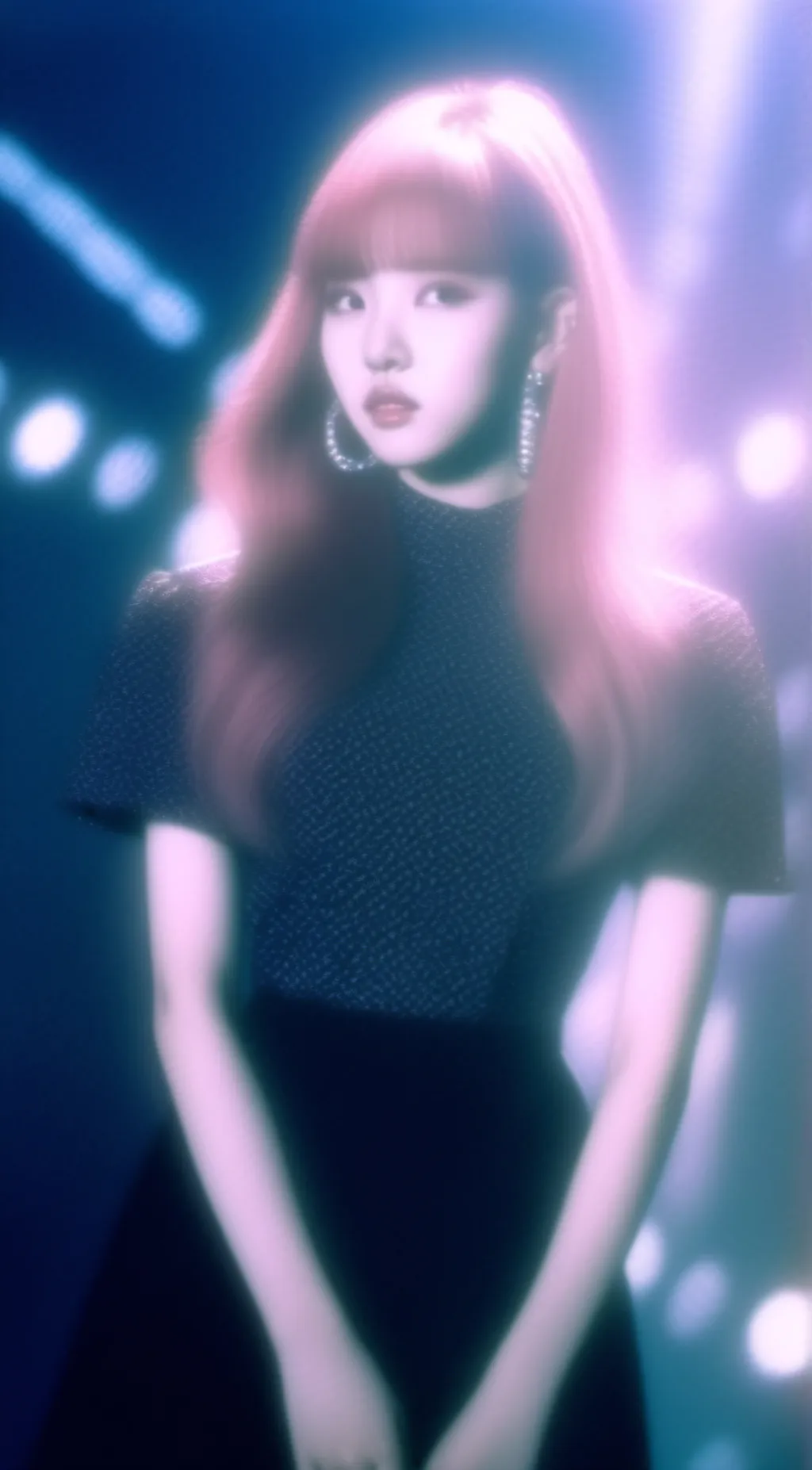 ai character: lisa black pink  background