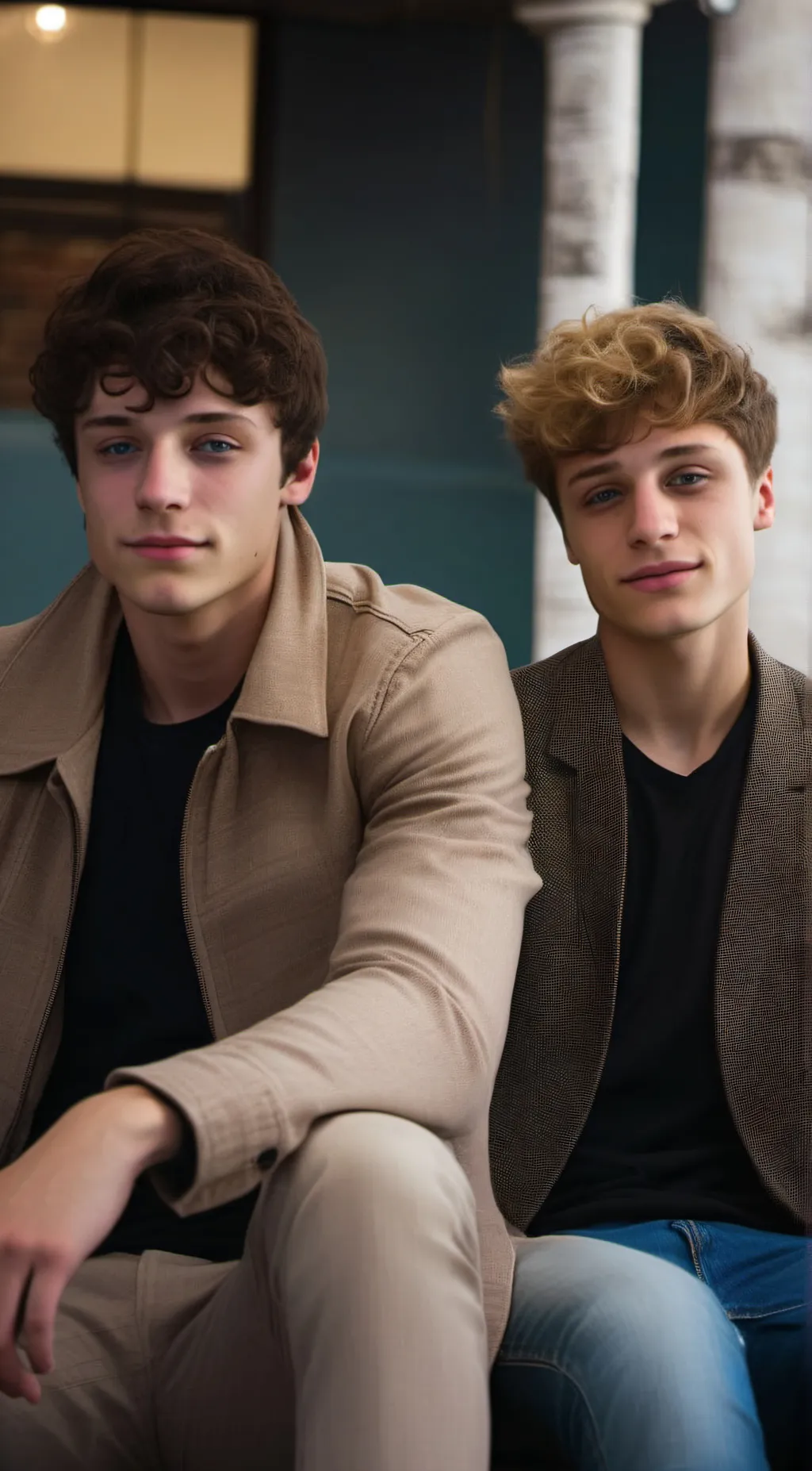 ai character: mason and  zack background