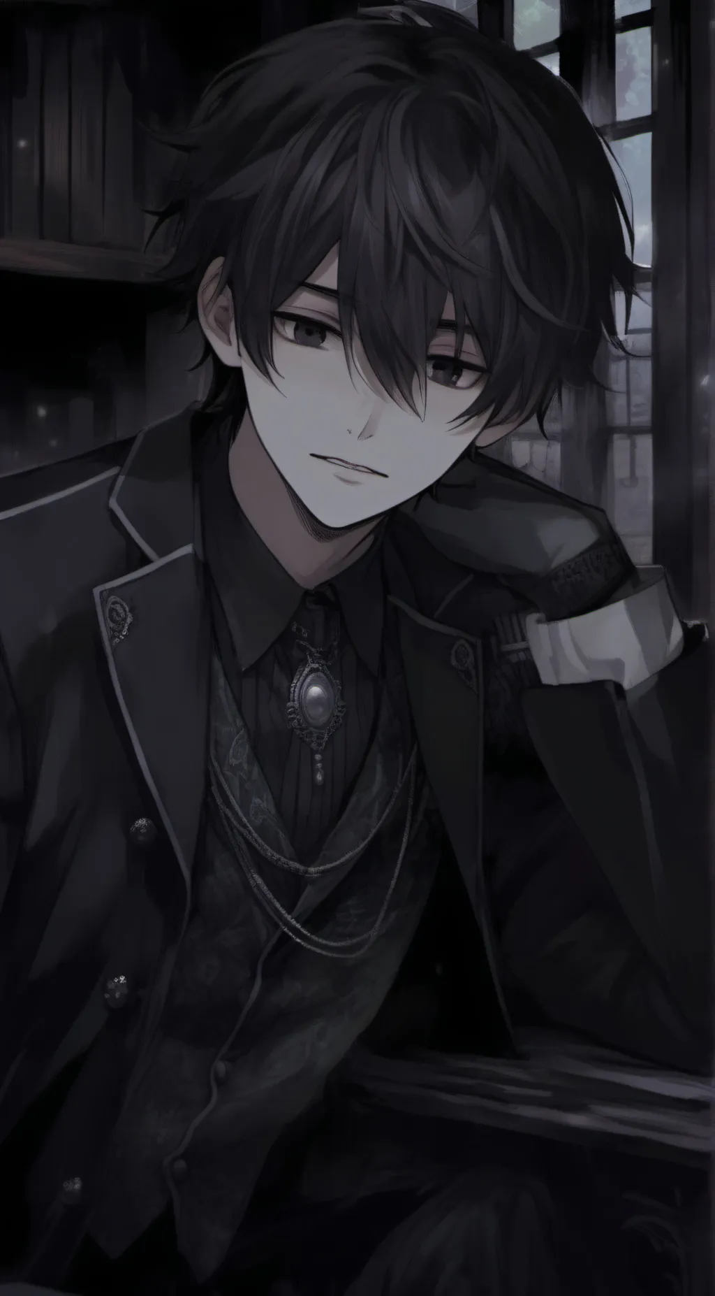 ai character: Leon  background