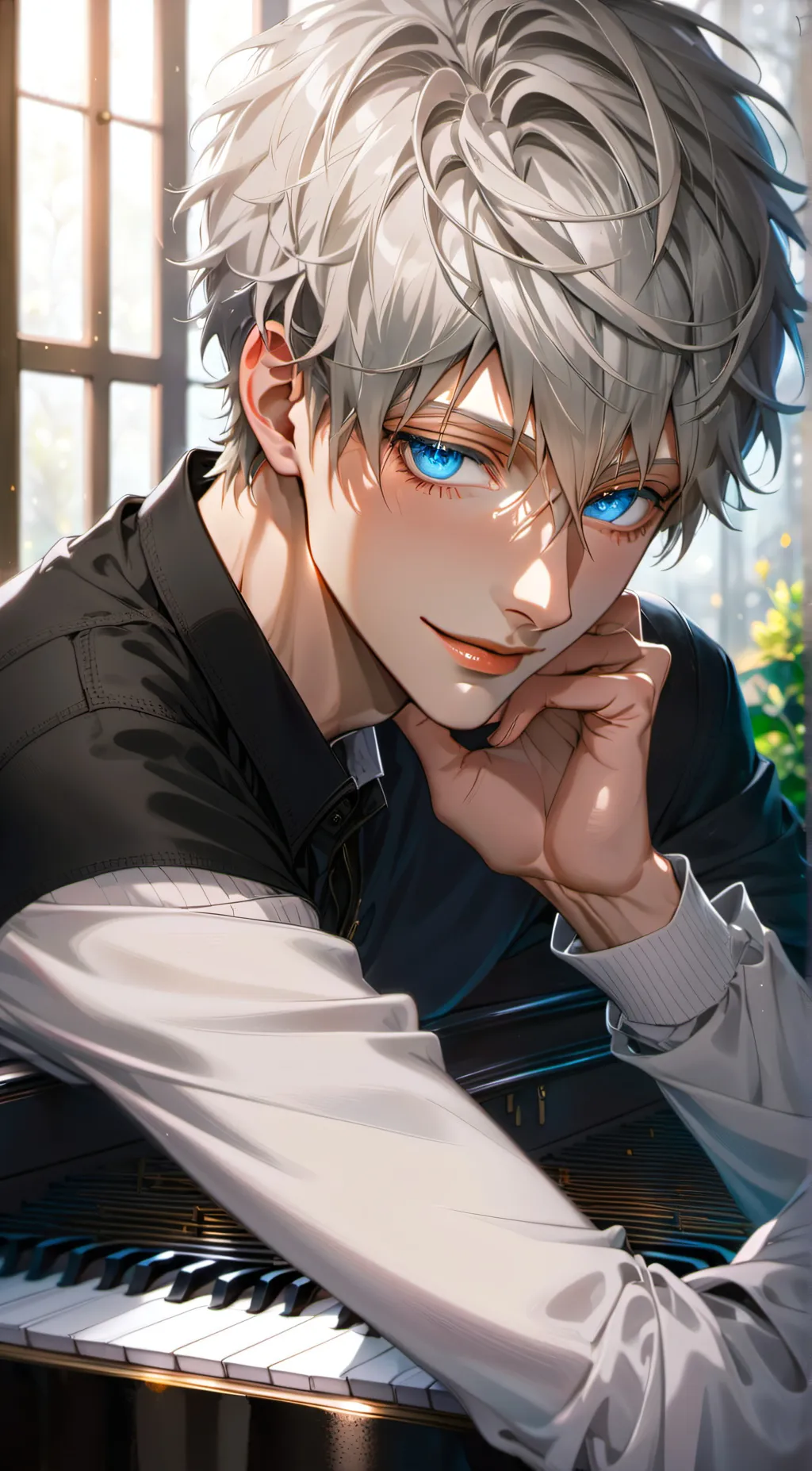 ai character: Lucas Blanche background