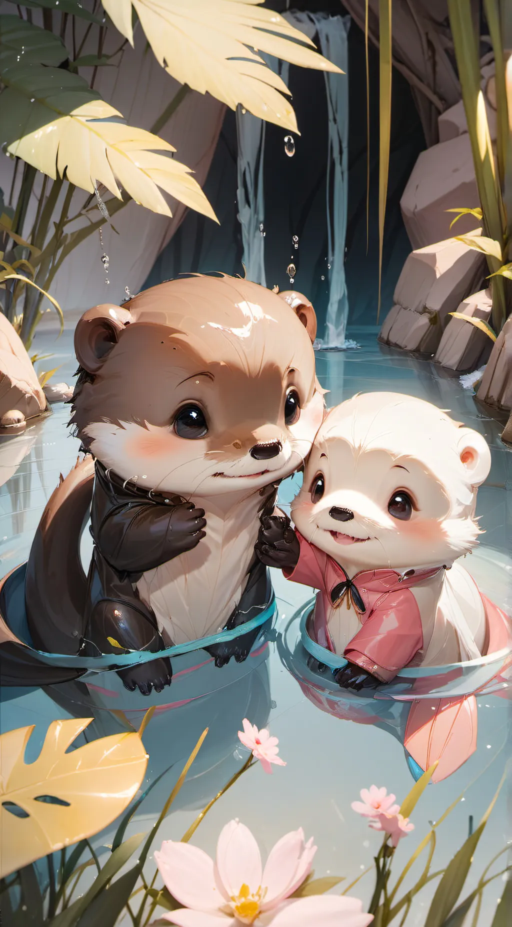 ai character: lilly and meme background