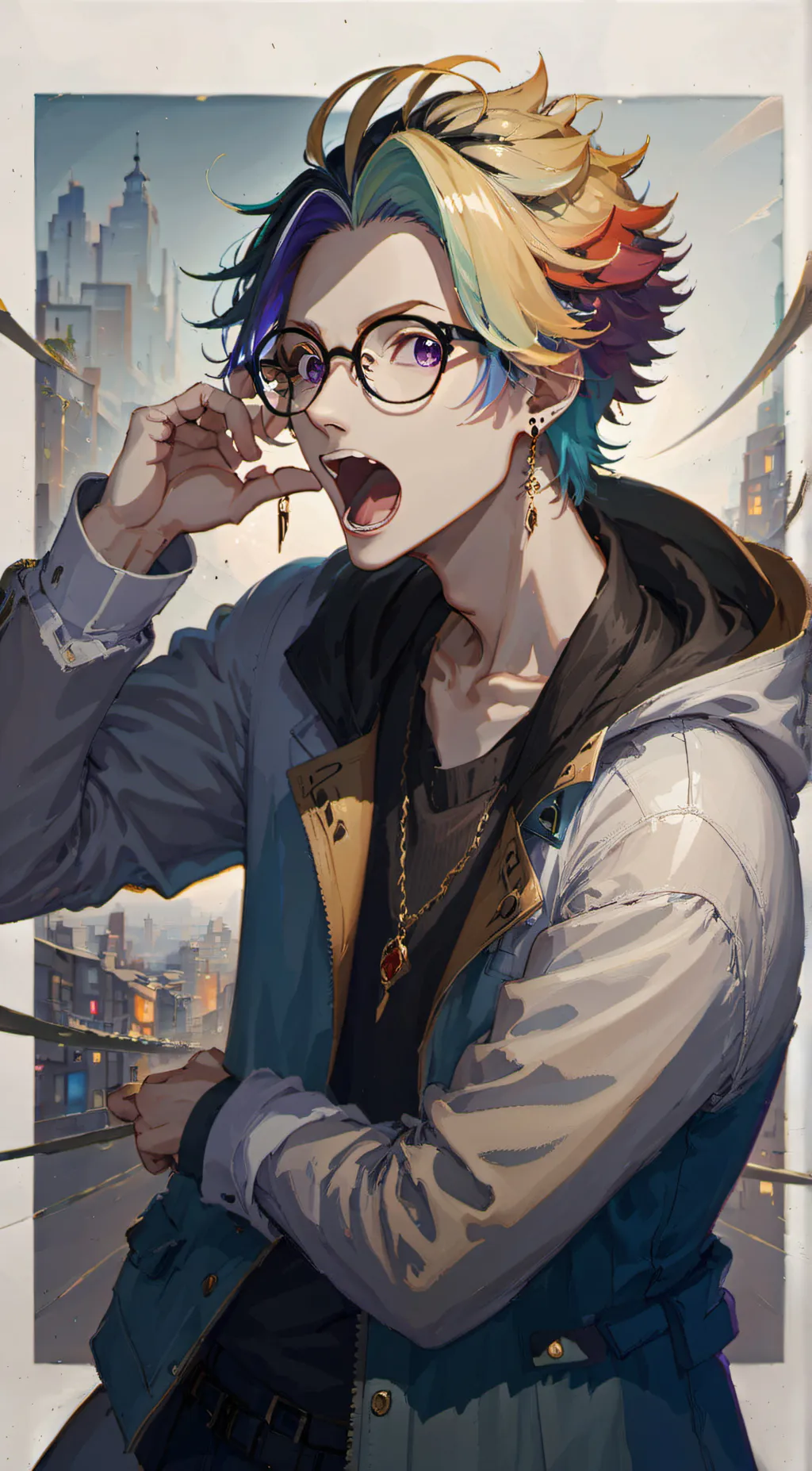 ai character: rindou haitani  background