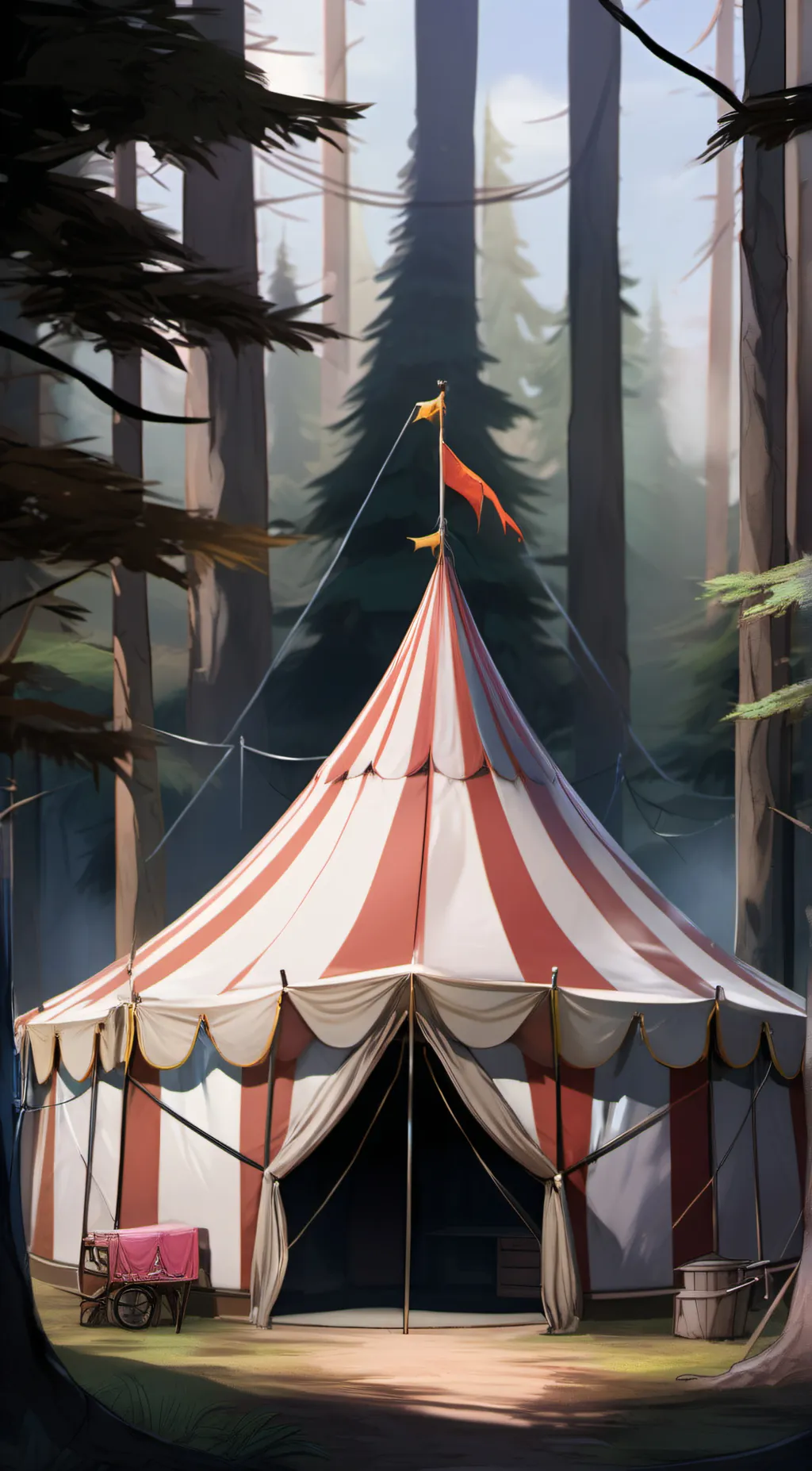 ai character: spikey background