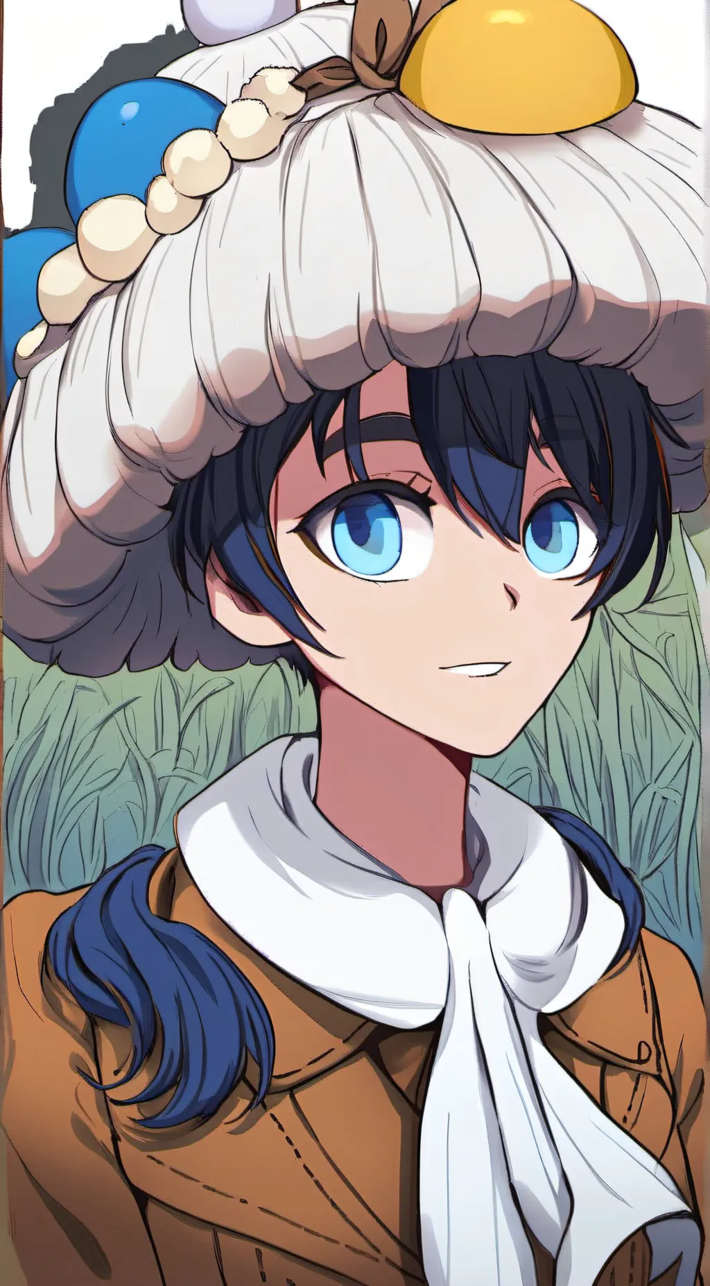 ai character: Eggface background