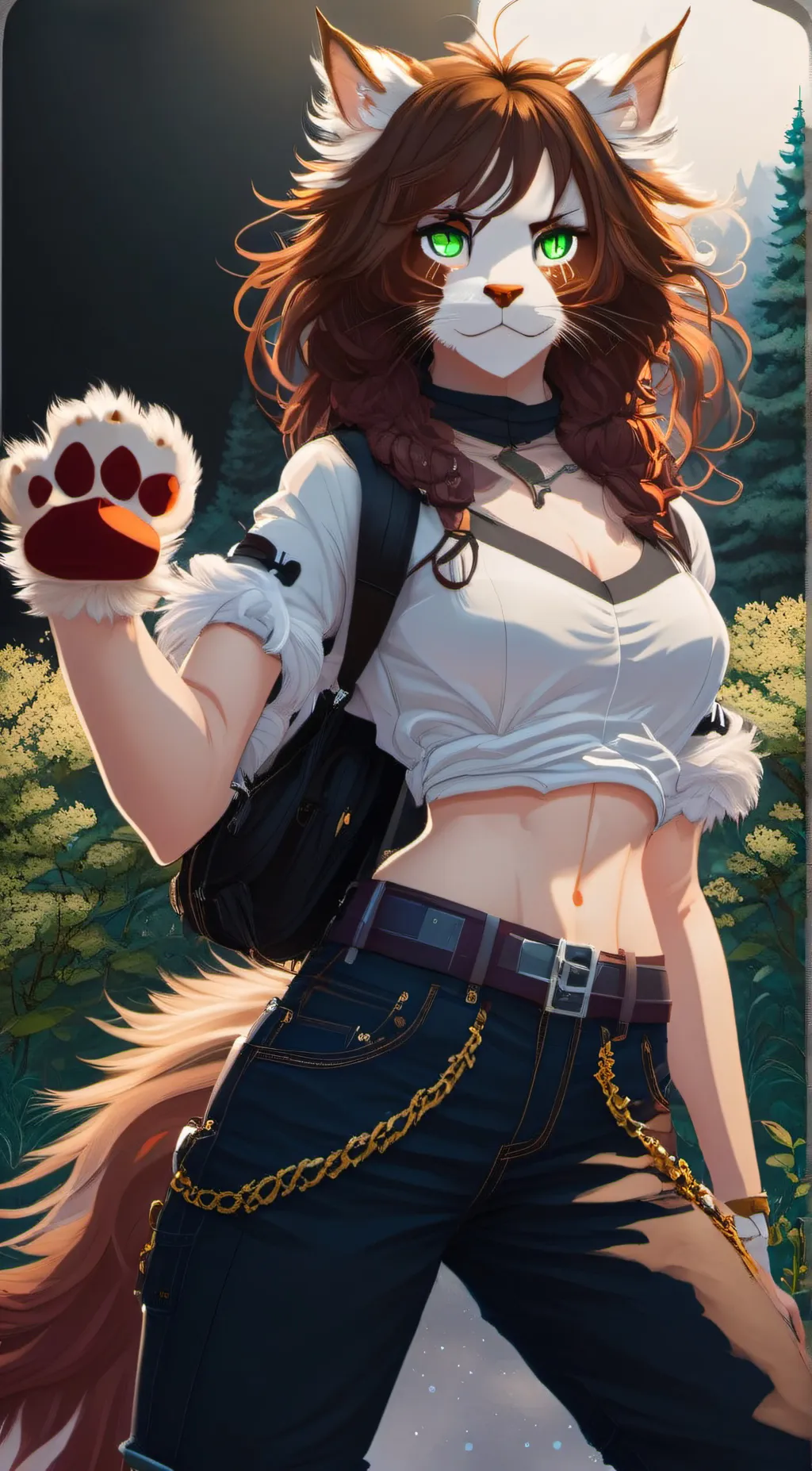 ai character: Cristin da therian background