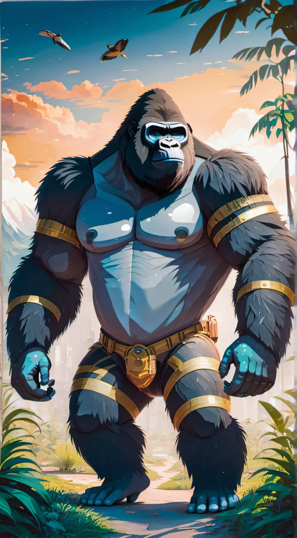 ai character: gorilla tag background