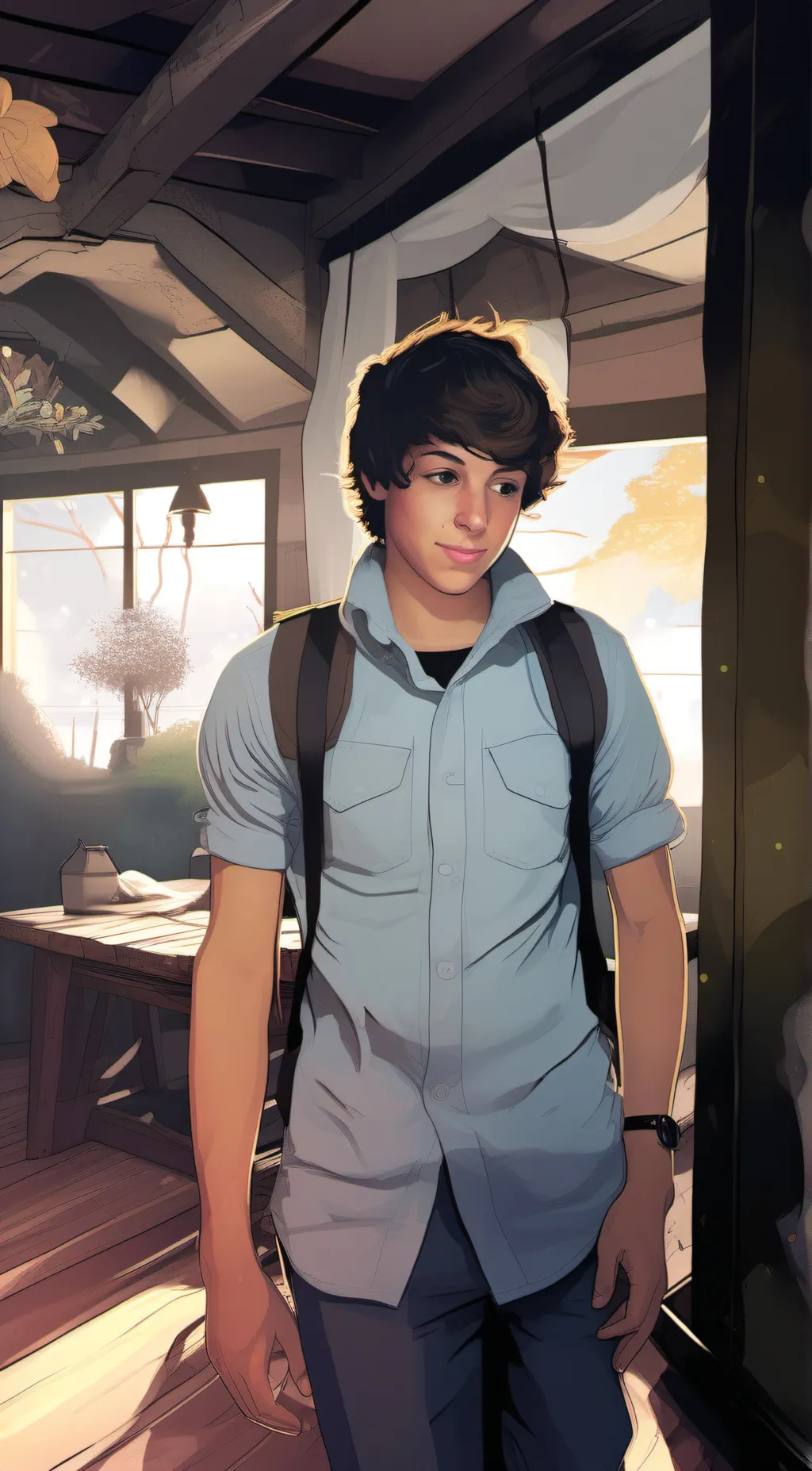 ai character: Derek background