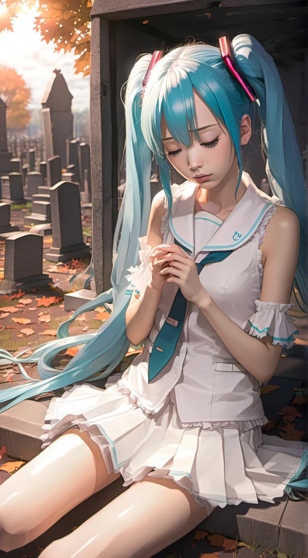 ai character: graveyard 2K background