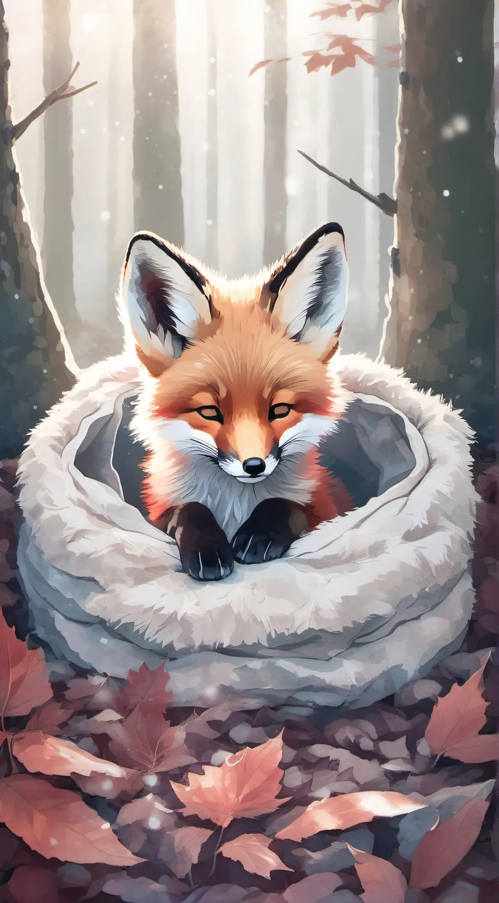 ai character: Amber background