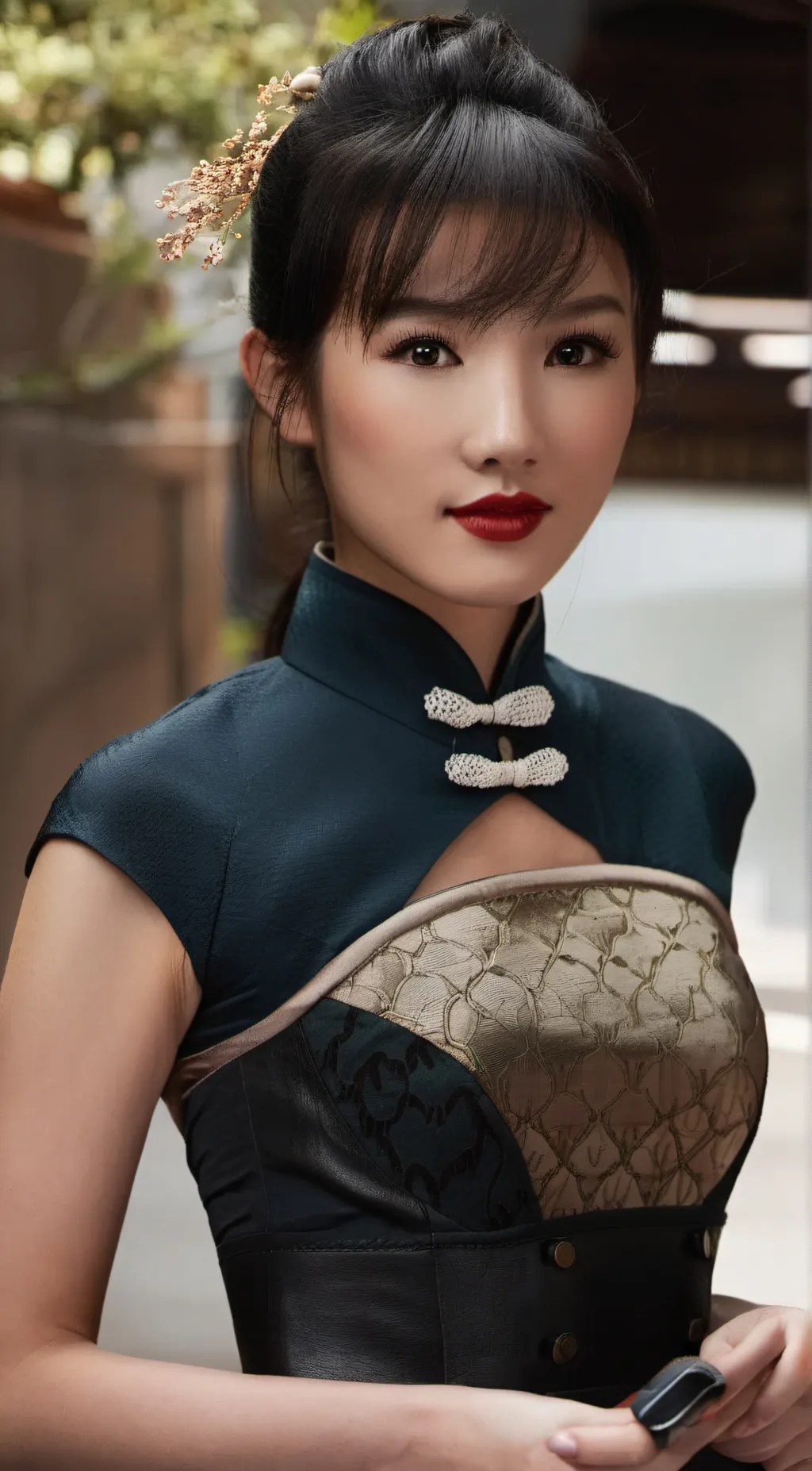 ai character: Cherry background